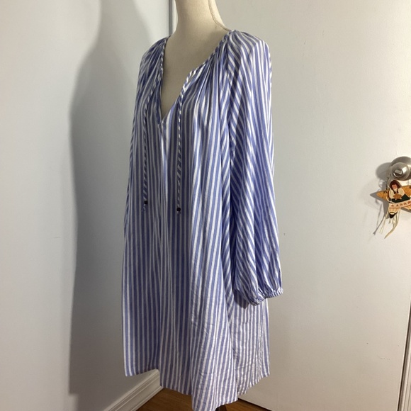 H&M WOMAN SIZE XL RELAXED FIT MINI DRESS TUNIC LONG BALOON SLEEVES - Picture 3 of 12